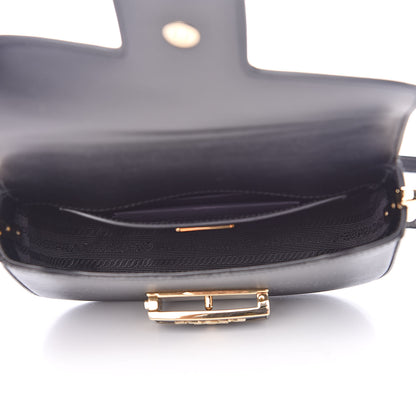 Prada Saffiano Lux Embleme Flap Shoulder Bag Black 5 of 8