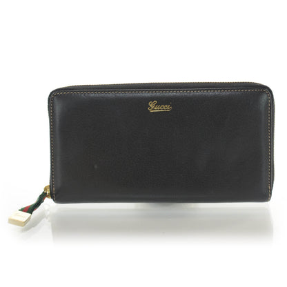 Gucci Leather Zip Around Capri Wallet Black 1 of 7
