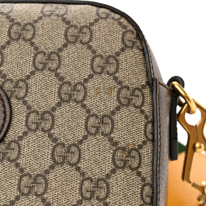 Gucci GG Supreme Monogram Web Neo Vintage Shoulder Bag Beige New Acero Crop 14 of 15