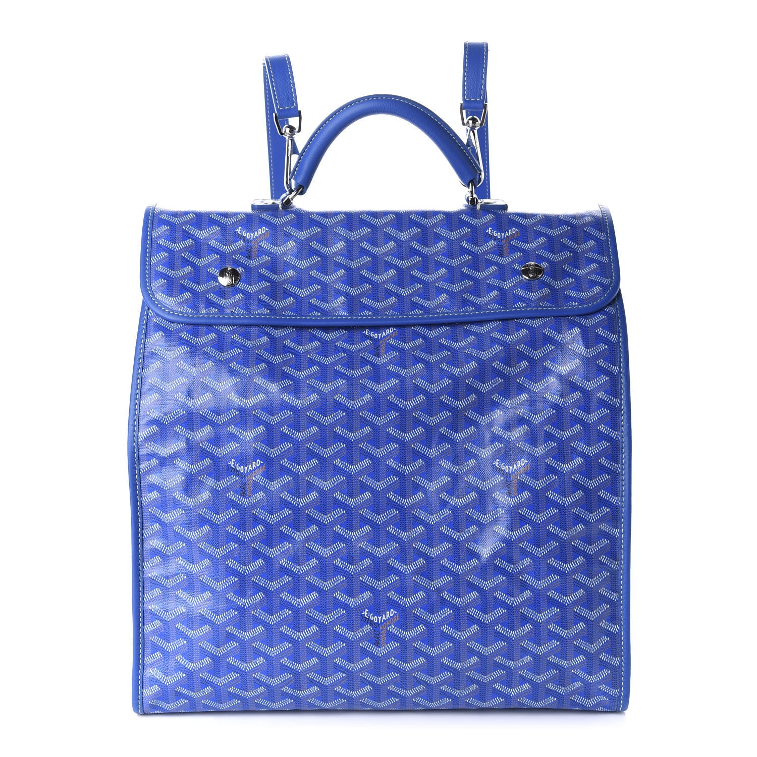 Goyard Goyardine Saint Leger Soft Briefcase Backpack Sky Blue 1 of 8