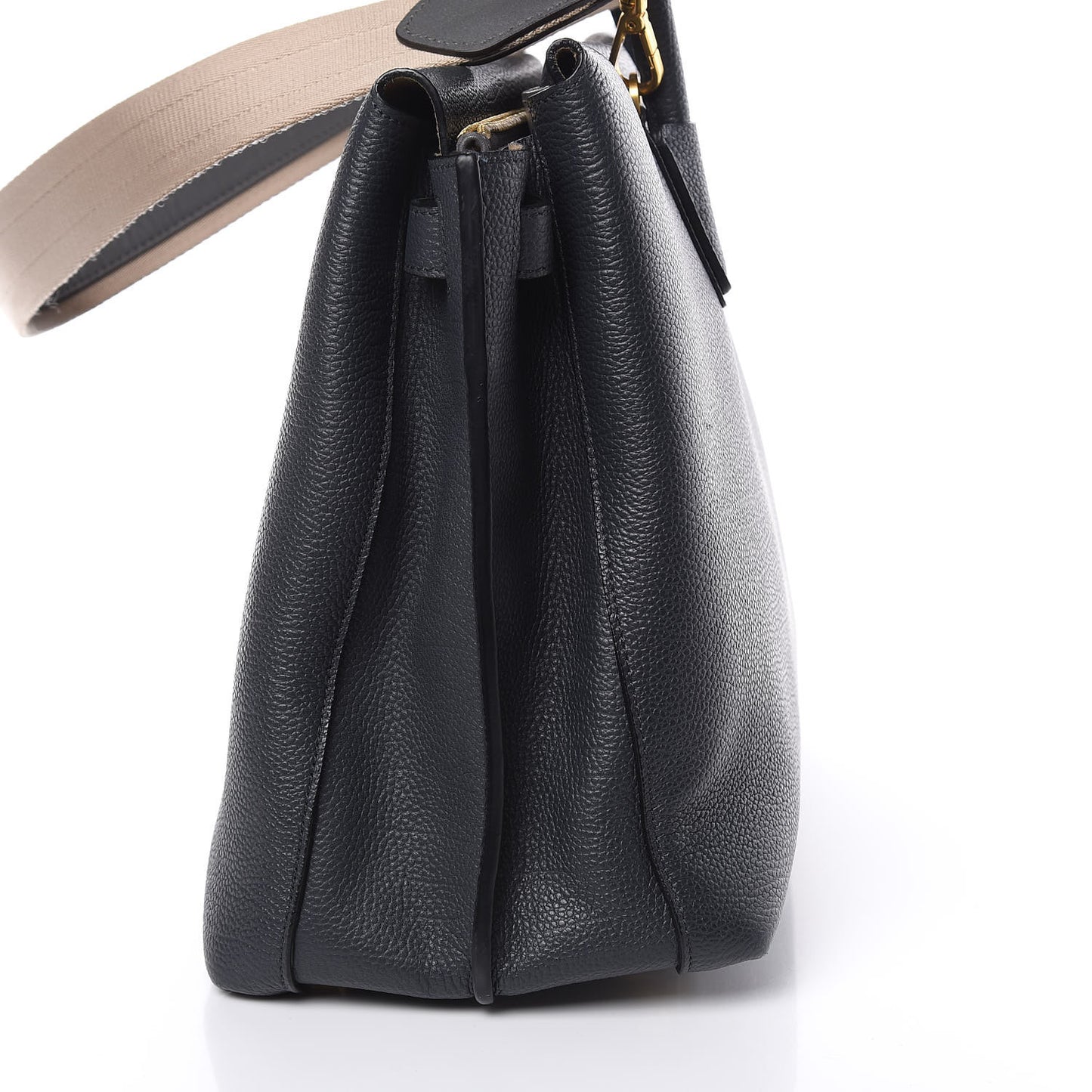 Grained Calfskin Large Milla Tote Phantom Grey