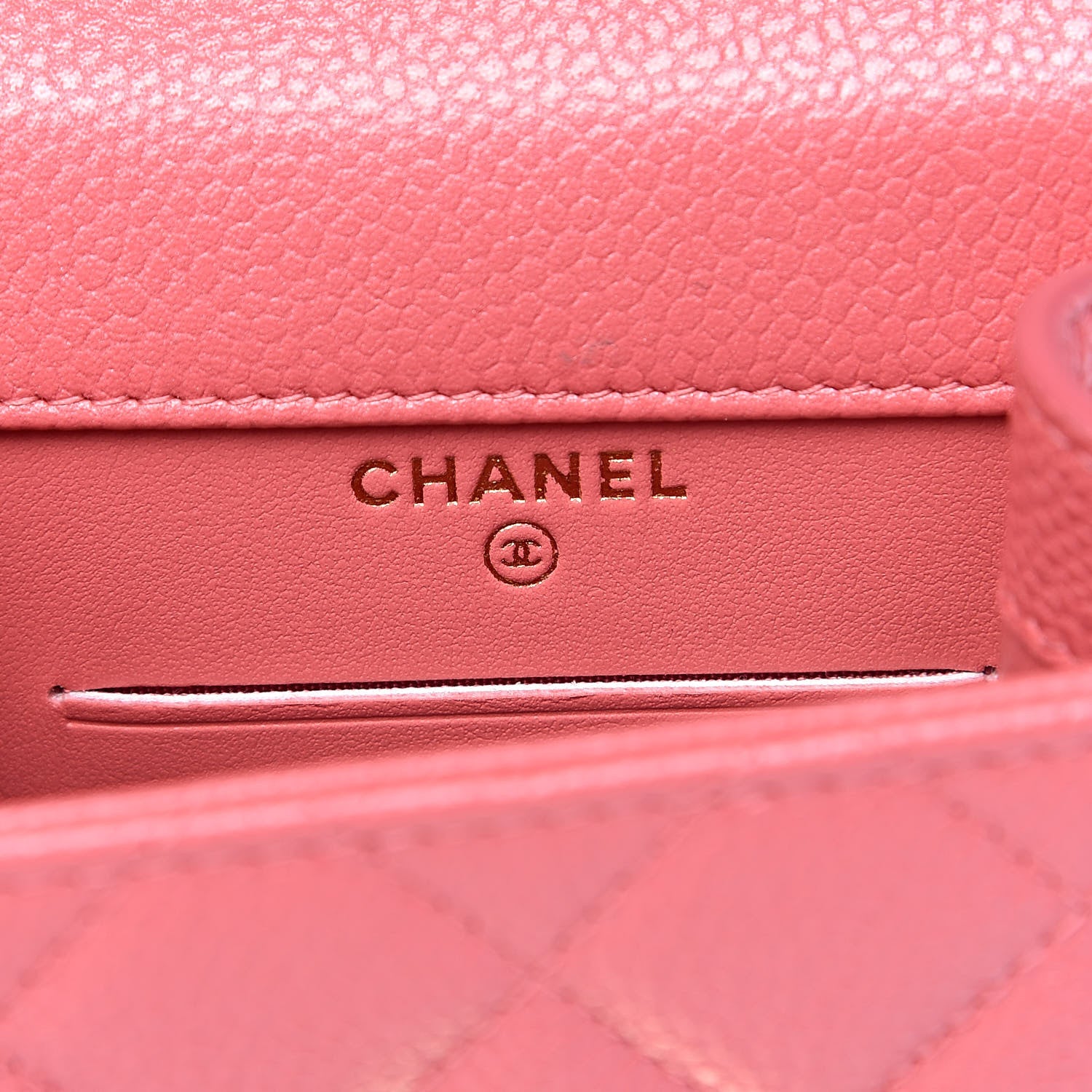 Chanel Caviar Quilted Golden Class Phone Holder Pink 5 of 9