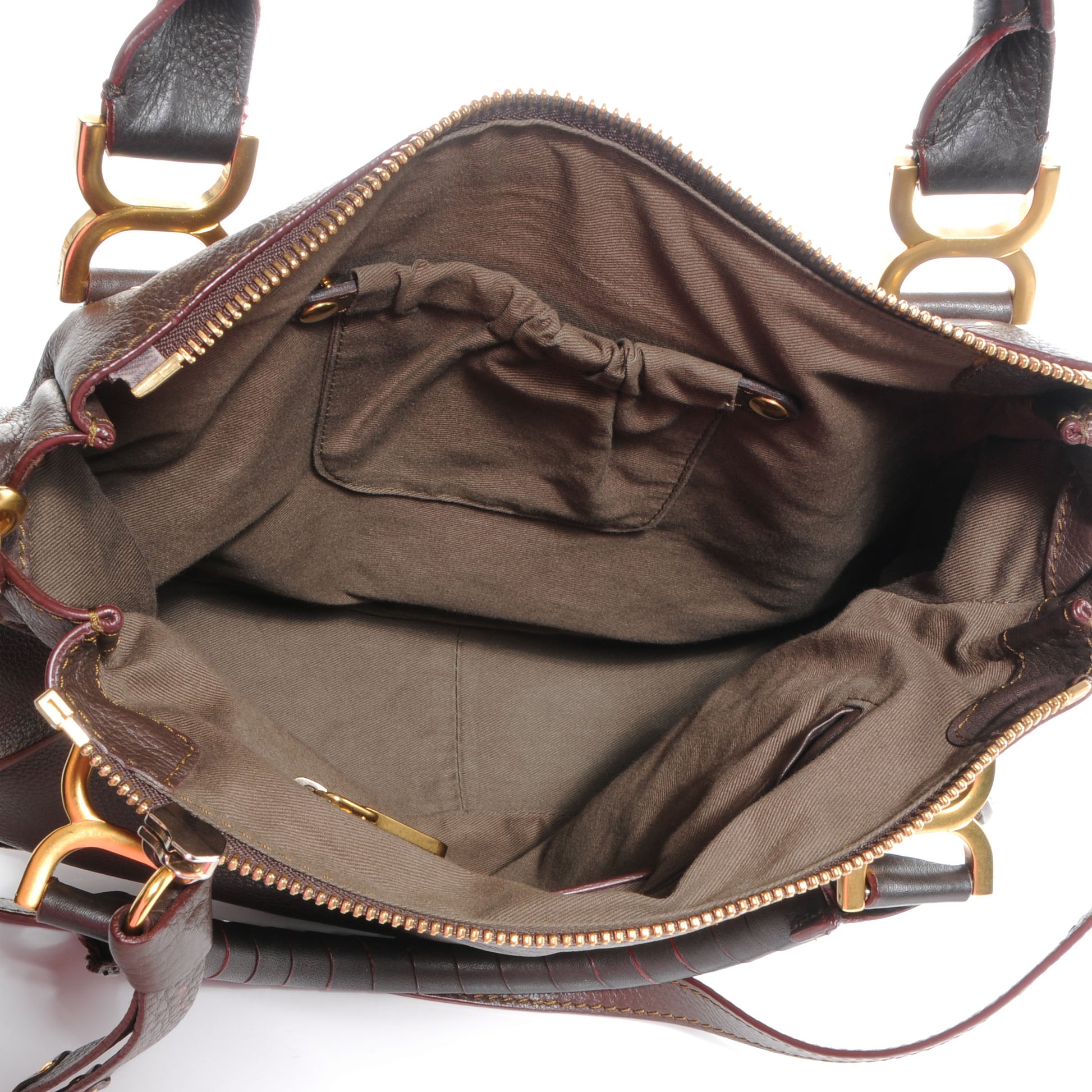 Chloe Calfskin Medium Marcie Satchel Truffle 5 of 10