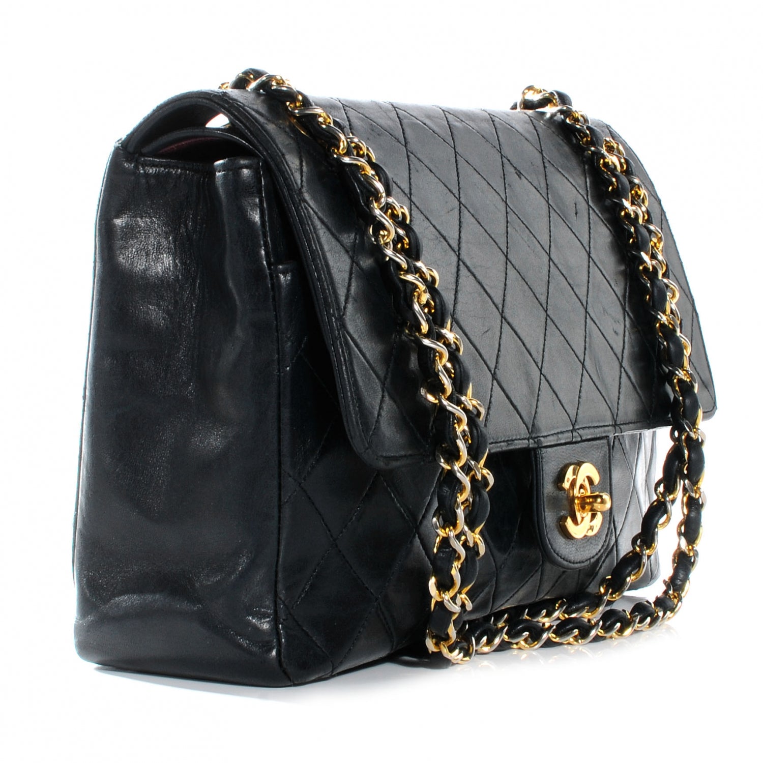 Chanel Lambskin Medium Double Flap Black 5 of 10