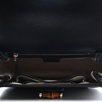 Gucci Cellarius Calfskin Small New Bamboo Top Handle Bag Black 4 of 4