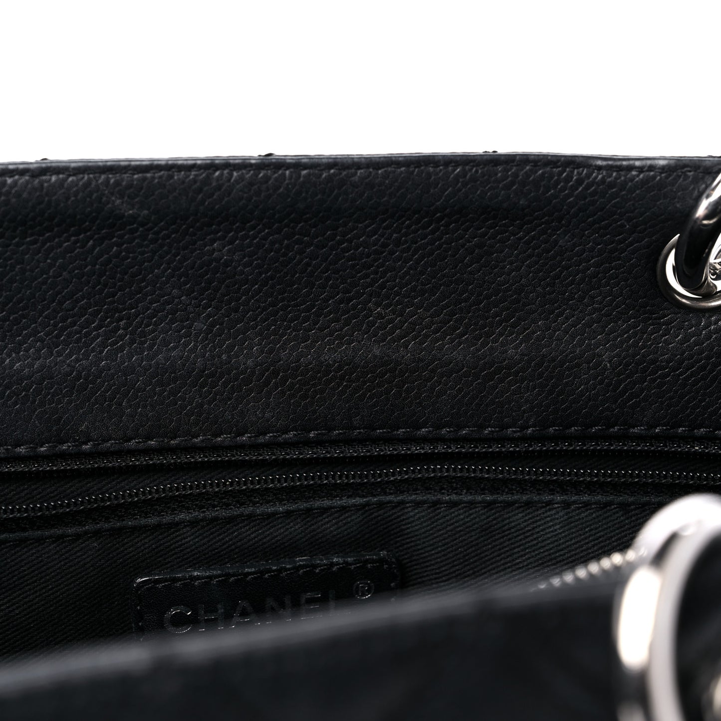 Caviar Quilted Grand Shopping Tote GST Black