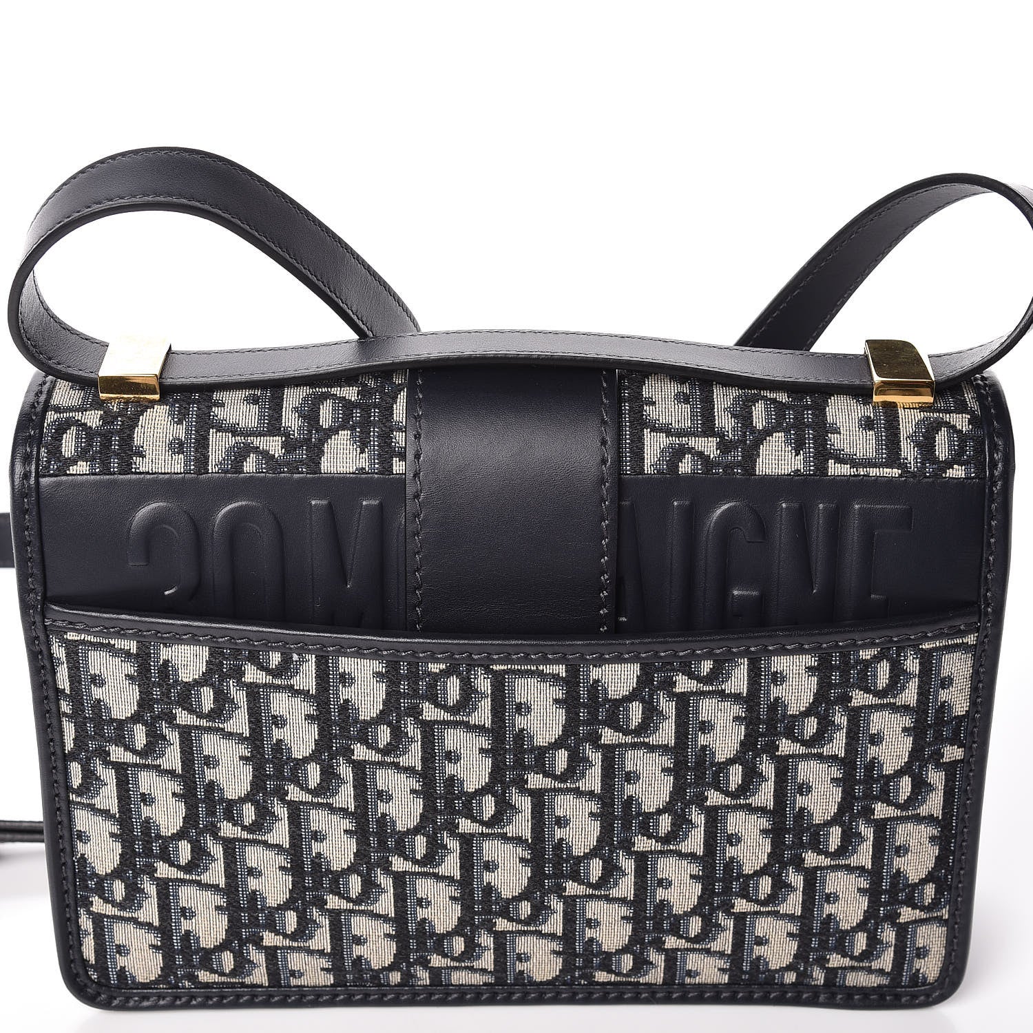 Christian Dior Oblique 30 Montaigne Flap Bag Blue 8 of 11