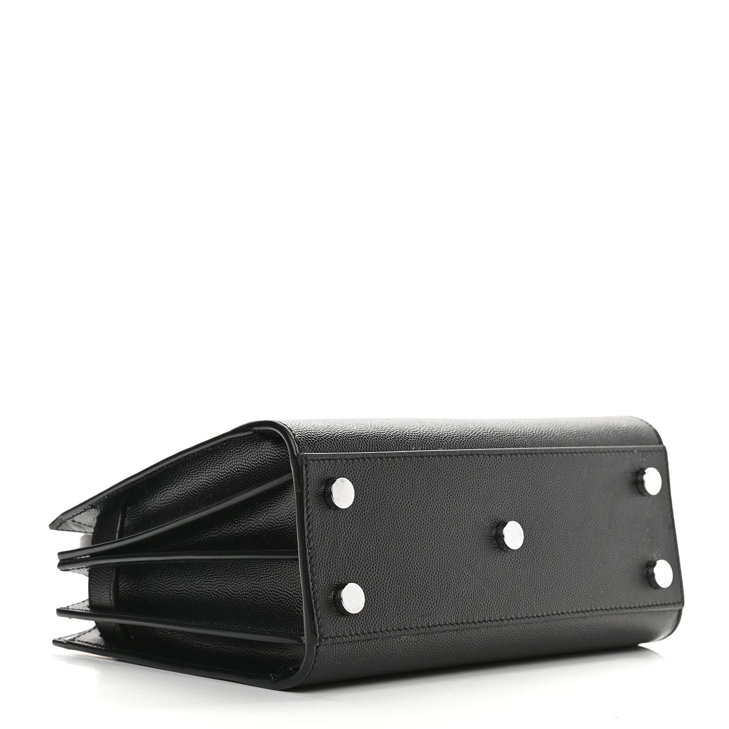 Grained Calfskin Nano Sac De Jour Black