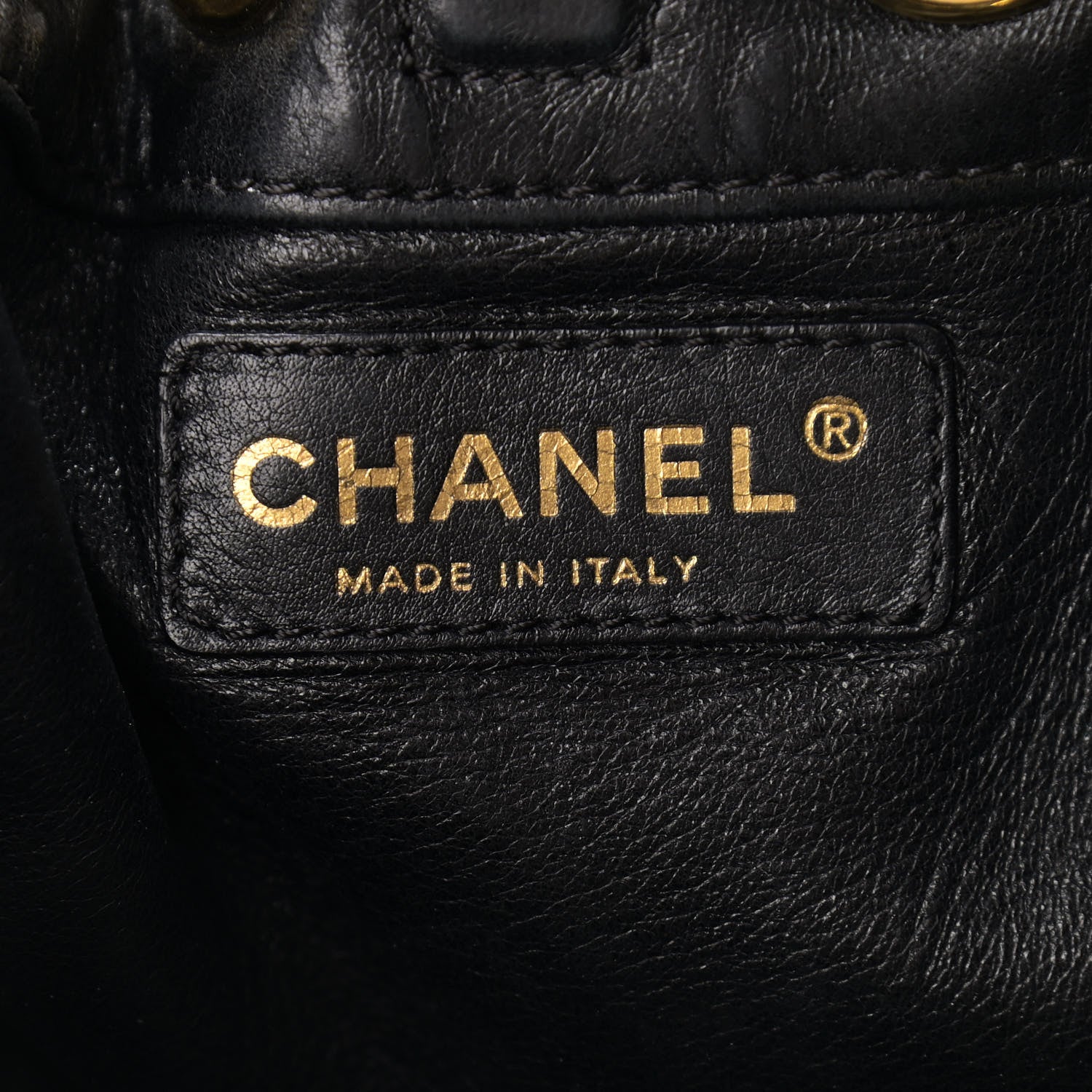 Chanel Rabbit Fur Reversible Drawstring Bag Black 6 of 16