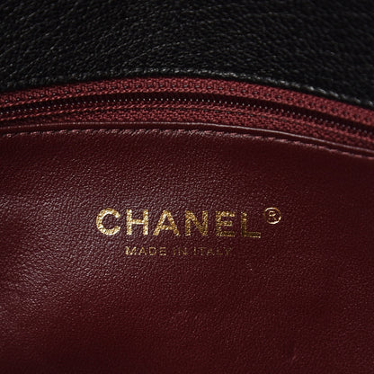 Chanel Shiny Goatskin Diagonal Quilted Small Flap Black 6 of 11