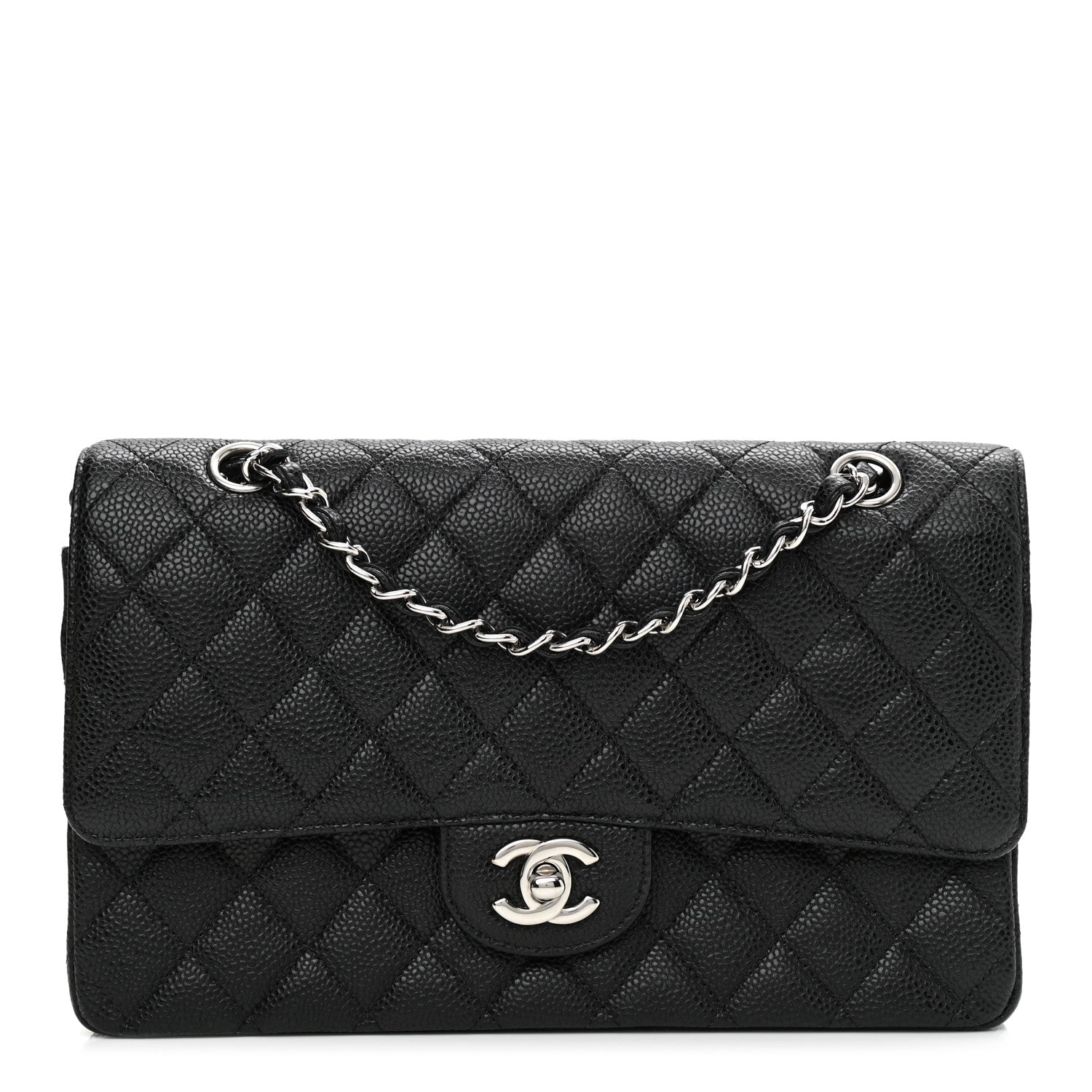 Chanel Caviar Quilted Medium Double Flap Black 1 of 9