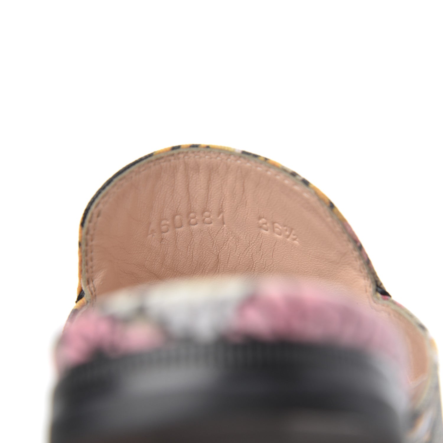Gucci GG Supreme Monogram Bengal Womens Princetown Slippers 36.5 Beige Crop Pink 8 of 11
