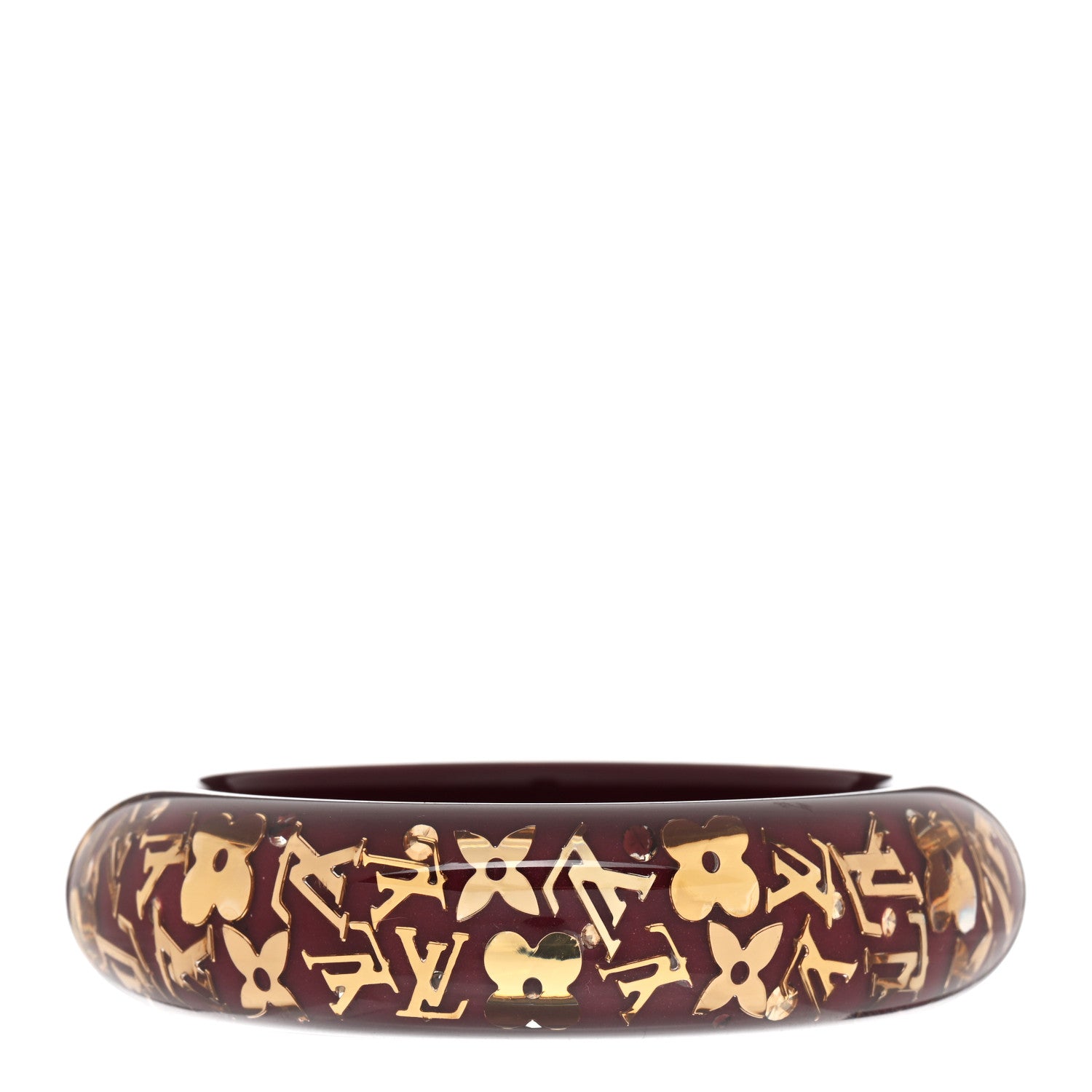 Louis Vuitton Resin Swarovski Medium Inclusion Bracelet GM Rouge Fauviste 1 of 4