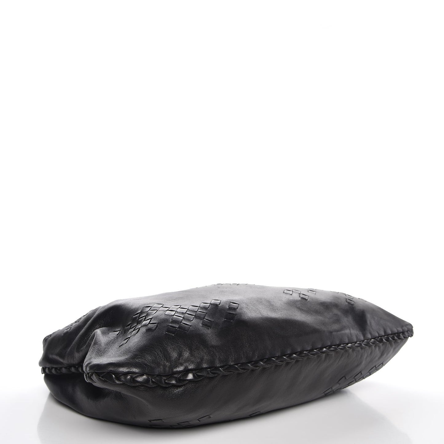 Nappa Intrecciato Large Veneta Hobo Black