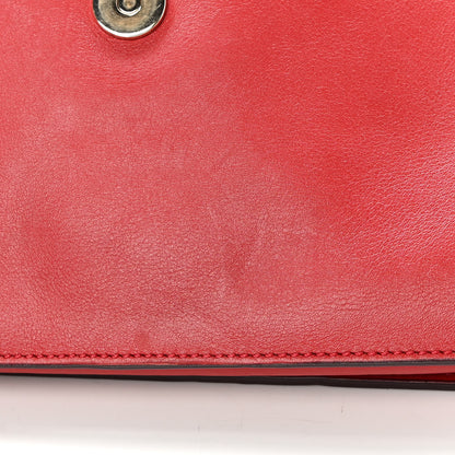 Chloe Suede Calfskin Small Faye Shoulder Bag Red 14 of 16