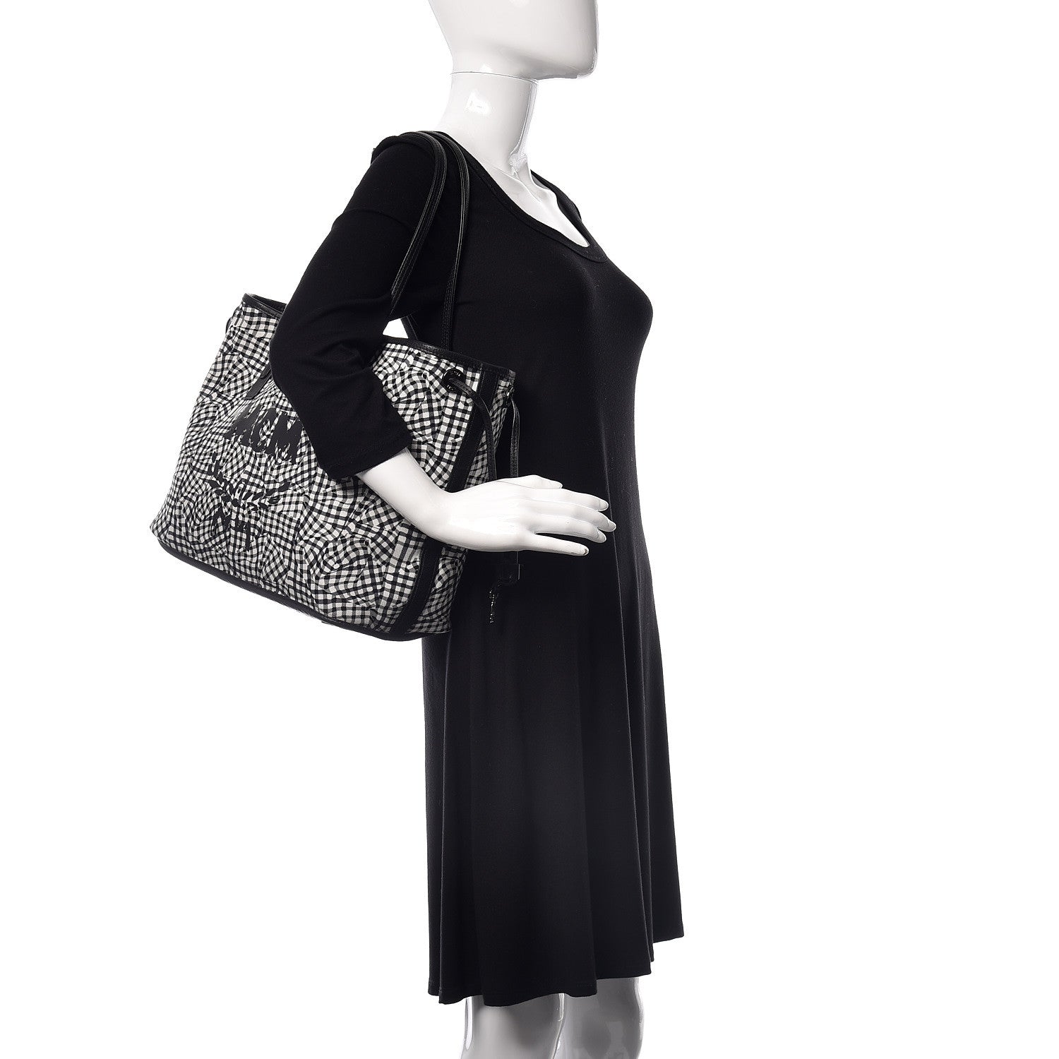 MCM Visetos Medium Liz Reversible Shopper Tote Black 2 of 14