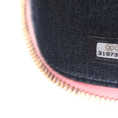 Chanel Lambskin Resin Elegant Chain Vanity Case Pink 9 of 9