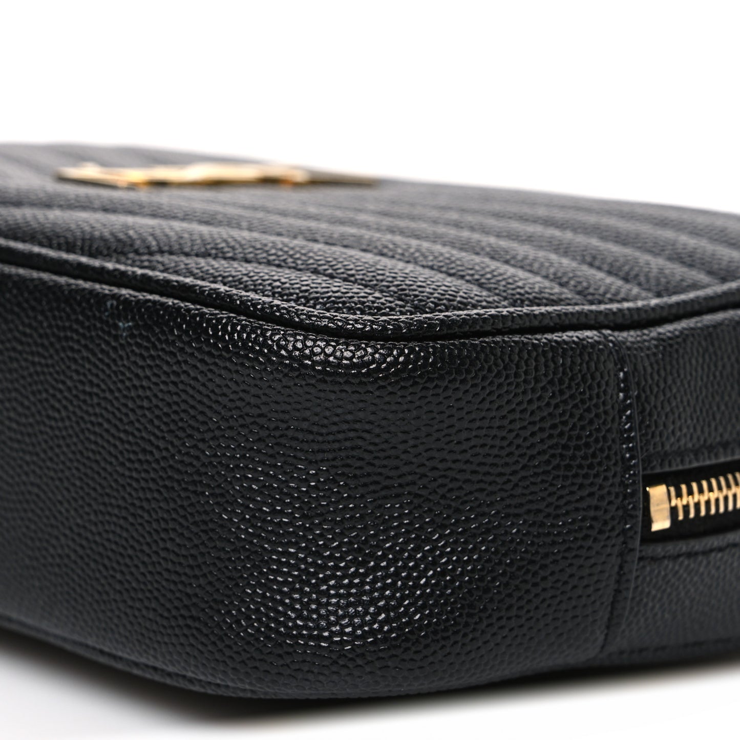Grain De Poudre Matelasse Monogram Mini Lou Camera Bag Black