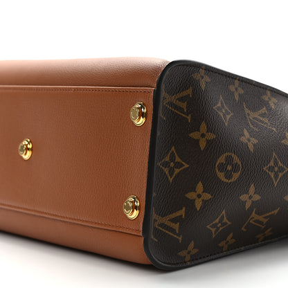 Louis Vuitton Calfskin Monogram On My Side MM Chataigne 8 of 9
