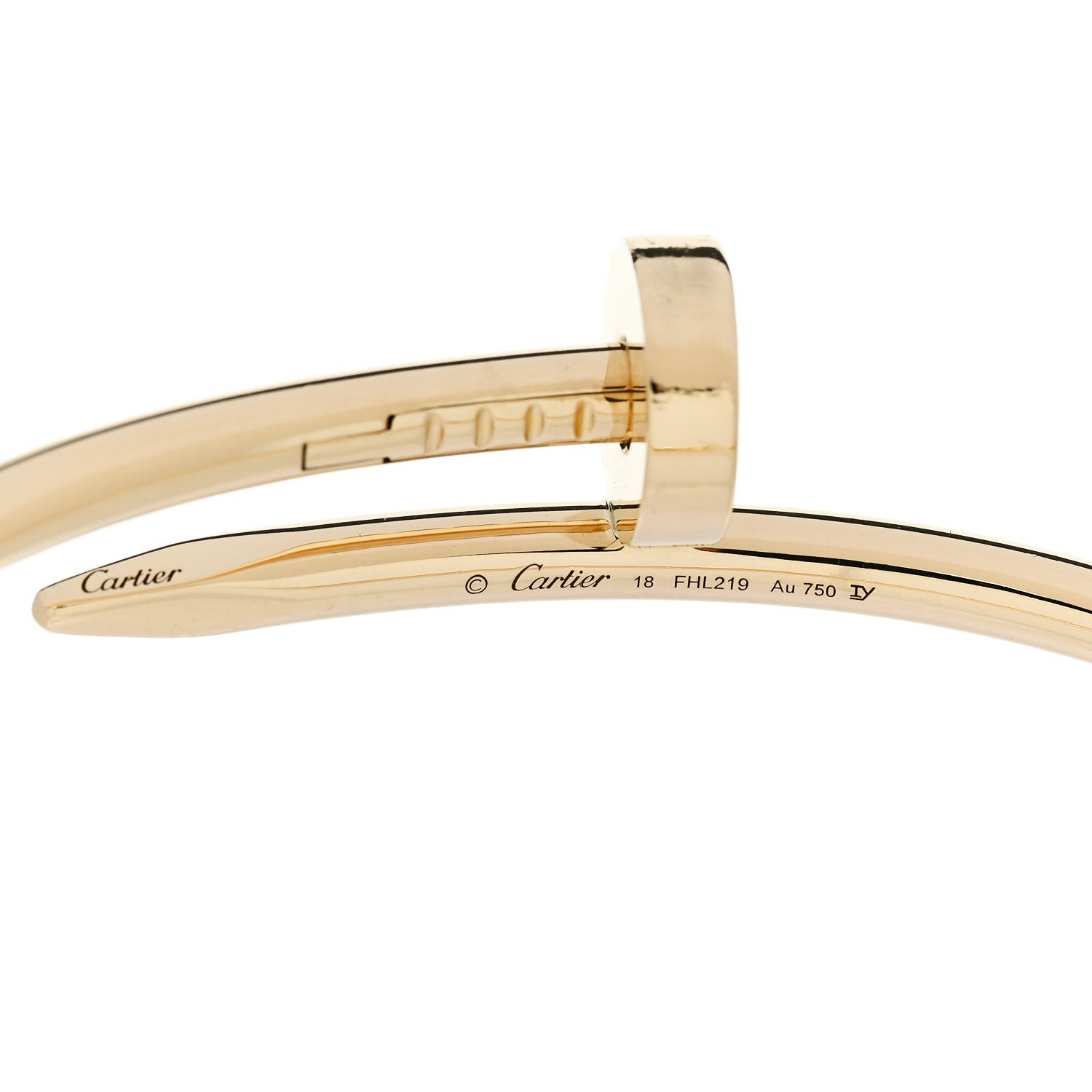 Cartier 18K Yellow Gold Juste Un Clou Bracelet 18 4 of 5