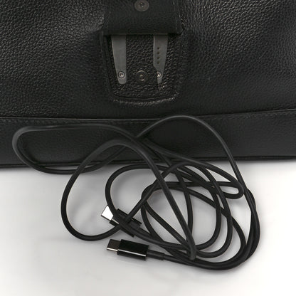 Balenciaga Calfskin LED Logo Projector Top Handle Bag Black 12 of 14