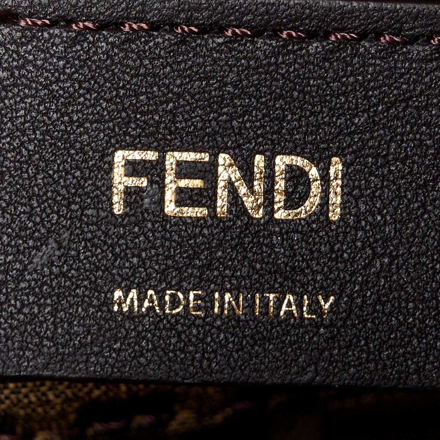 Fendi Chenille Vitello Micro FF Mini By The Way Top Handle Boston Bag Tortora Nuvola 6 of 10
