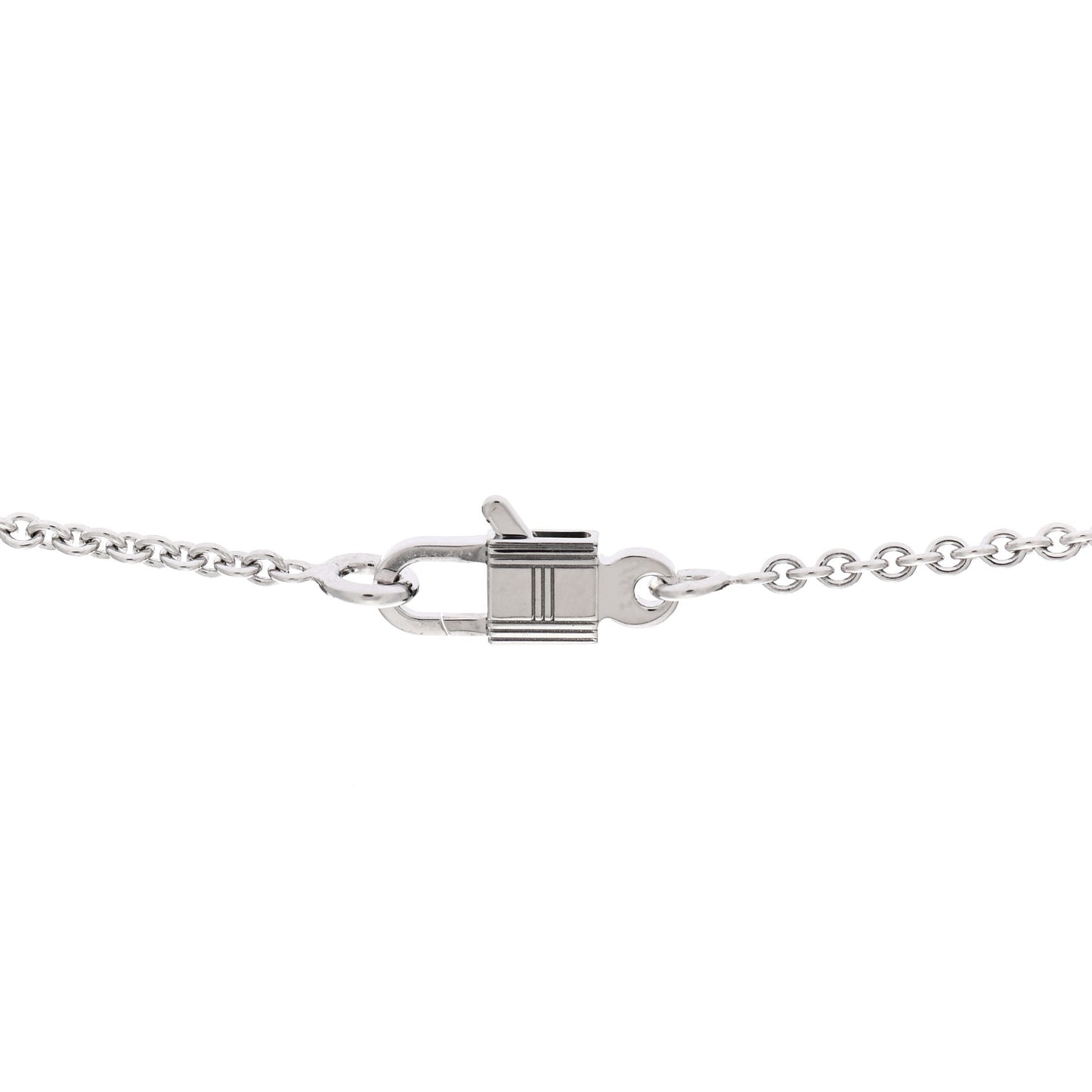 18K White Gold Diamond Constance Amulettes Pendant Necklace