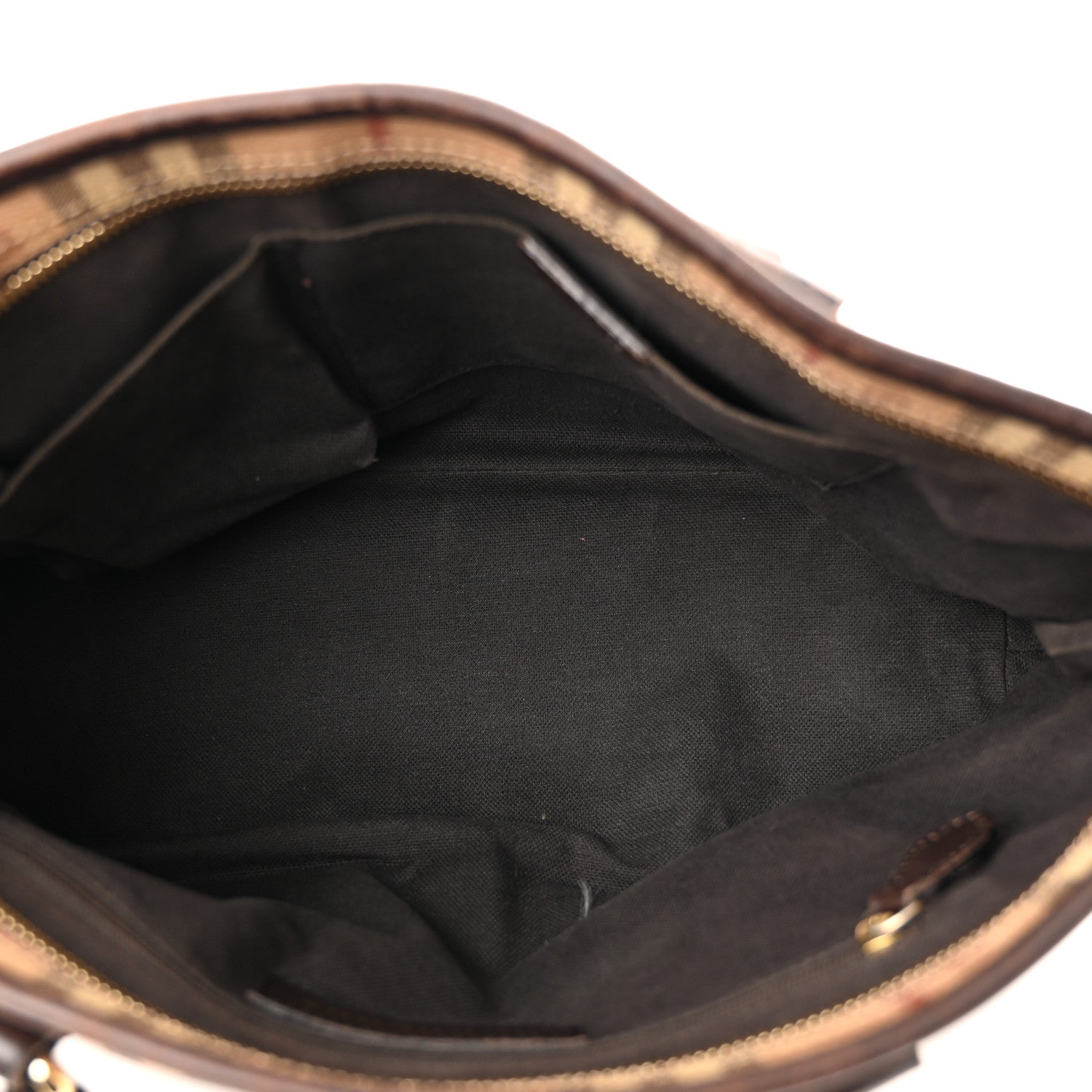 Burberry Haymarket Check Medium Regent Tote Chocolate 5 of 13