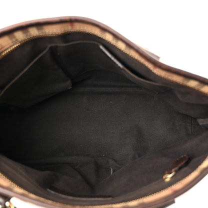 Burberry Haymarket Check Medium Regent Tote Chocolate 5 of 13