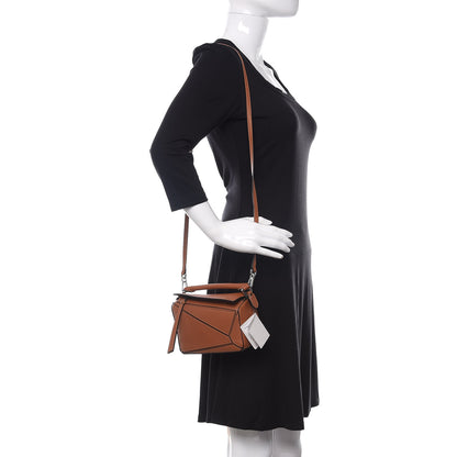 Loewe Calfskin Mini Puzzle Bag Tan 2 of 9