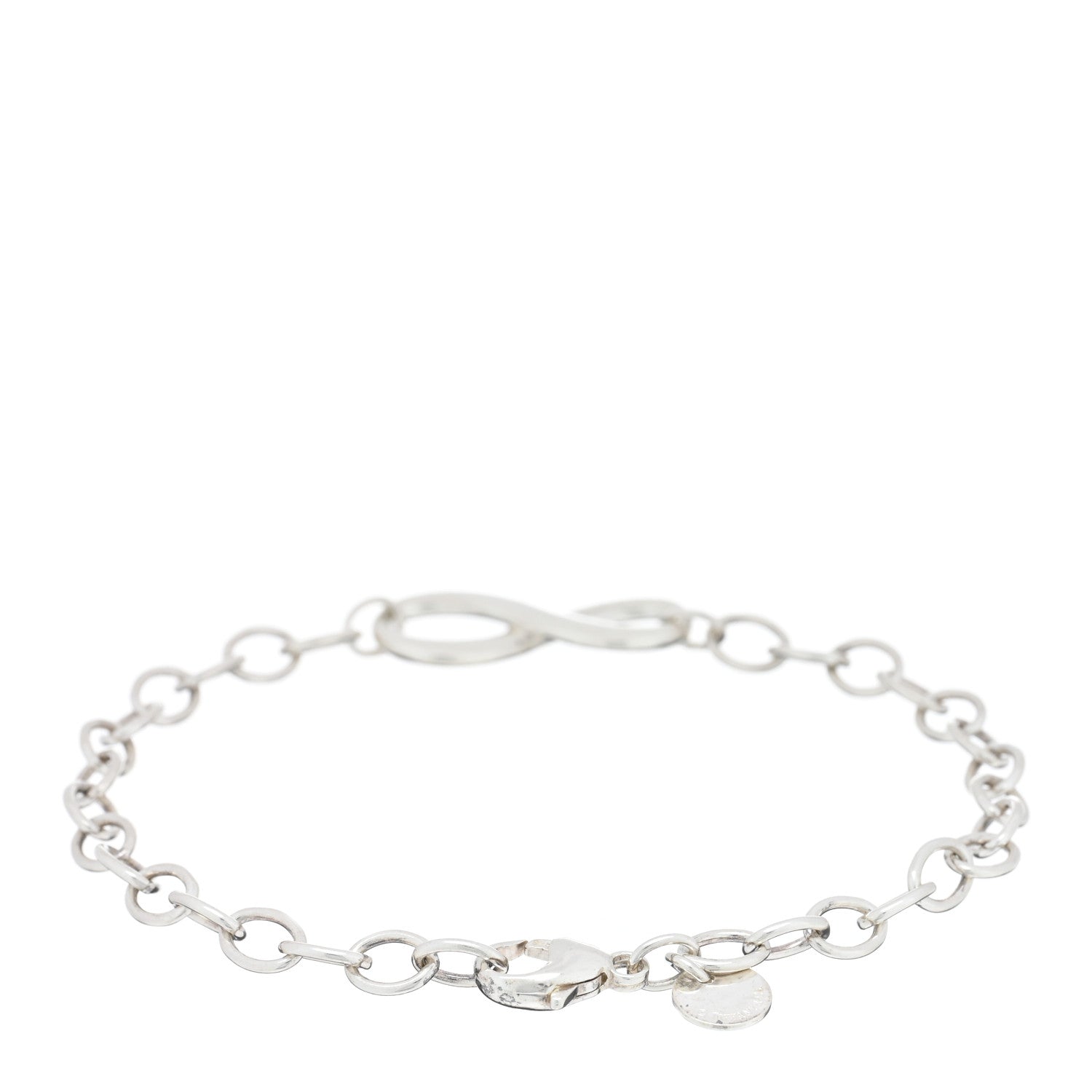 Tiffany Sterling Silver Infinity Chain Bracelet 2 of 3