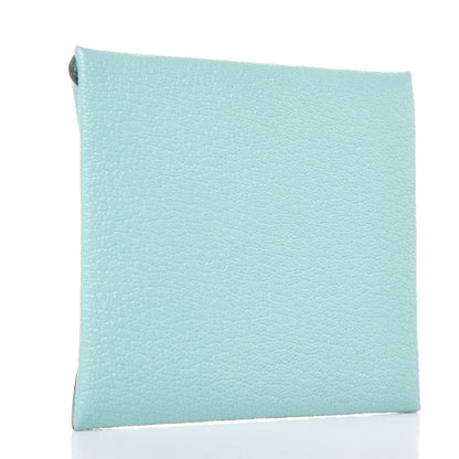 Hermes Chevre Mysore Bastia Coin Purse Aqua 3 of 7