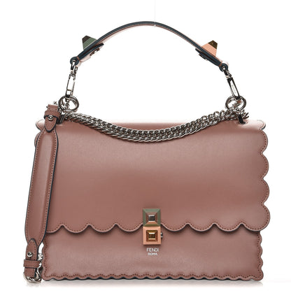 Fendi Vitello Liberty Scalloped Studded Kan I Shoulder Bag English Rose 1 of 8