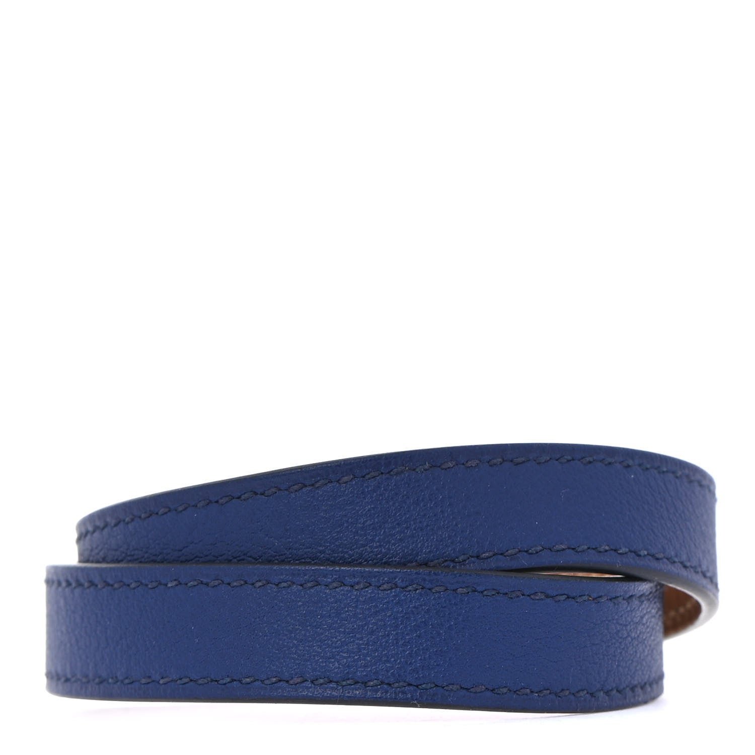 Hermes Swift Kelly Double Tour Bracelet M Bleu Saphir 2 of 6