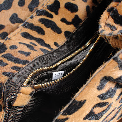 Prada Calf Hair Leopard Print Shopping Tote 9 of 9