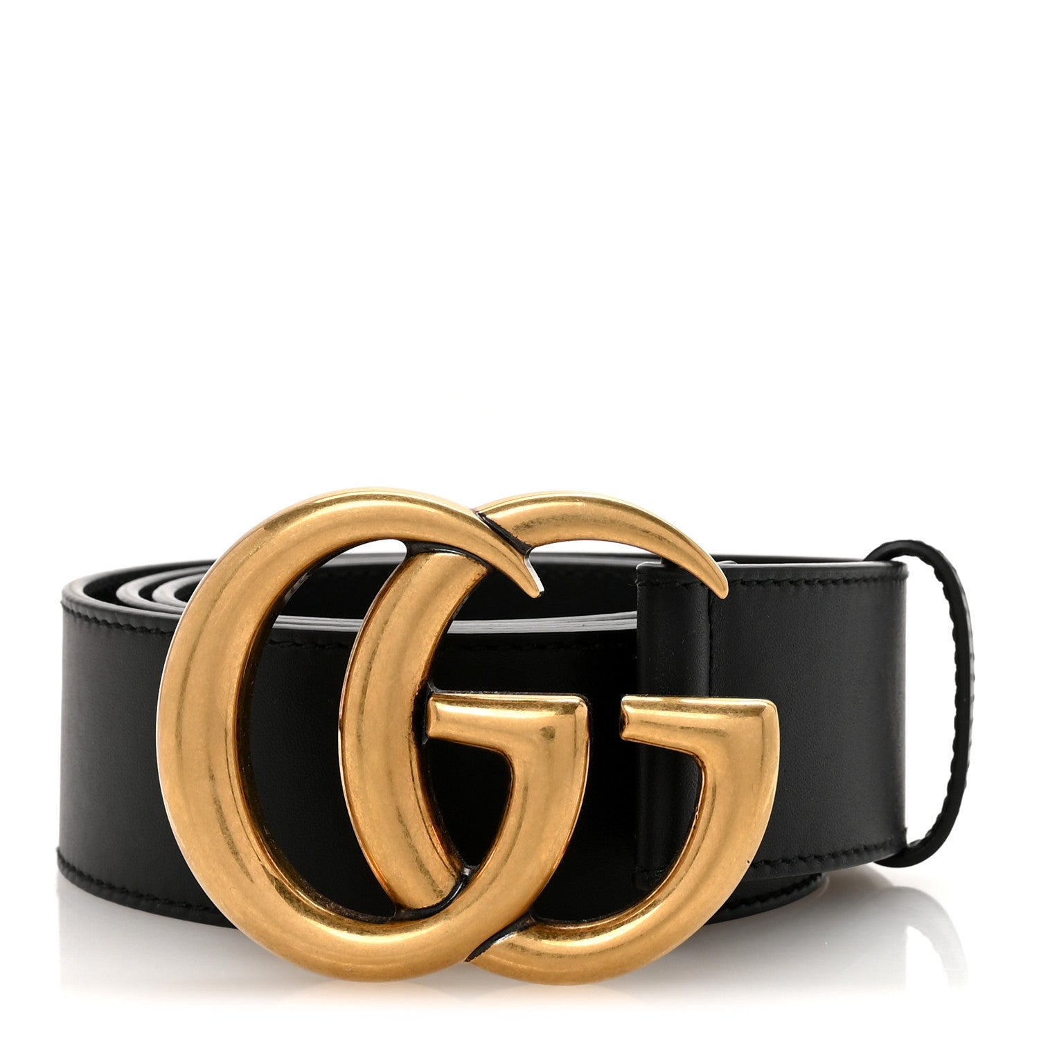 Gucci Calfskin Double G Belt 85 34 Black 1 of 6