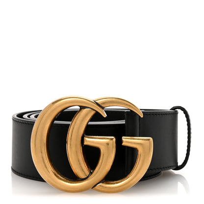 Gucci Calfskin Double G Belt 85 34 Black 1 of 6