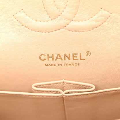 Chanel Caviar Quilted Medium Double Flap Beige 6 of 10
