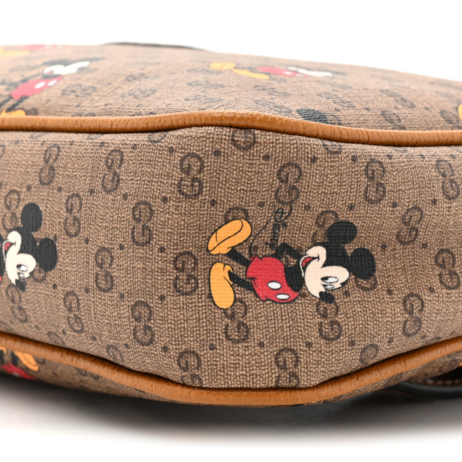 Gucci X DISNEY Mini Vintage GG Supreme Monogram Mickey Mouse Small Belt Bag 100 40 Beige Vintage Sun Oil 9 of 10