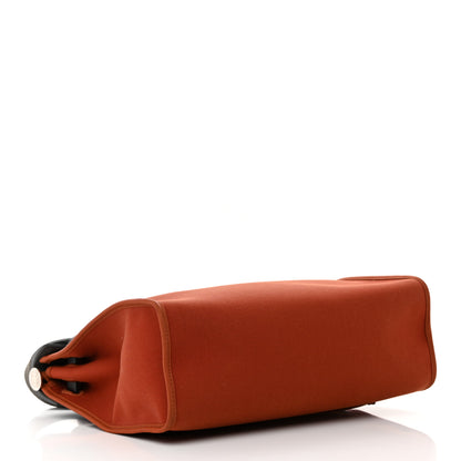 Hermes Vache Hunter Toile Herbag Zip 31 PM Cuivre Black 5 of 15