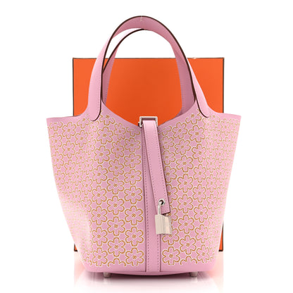 Hermes Swift Lucky Daisy Picotin Lock 18 PM Mauve Sylvestre 11 of 11