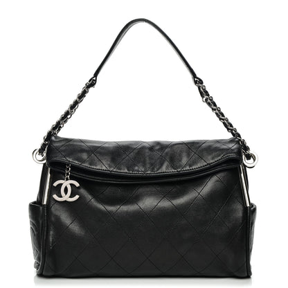 Chanel Lambskin Stitched Medium Ultimate Soft Tote Black 1 of 7