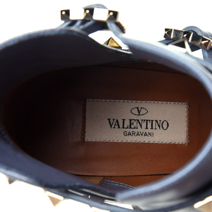 Valentino Garavani Calfskin Rockstud Double Buckle 65mm Ankle Boots 37.5 London Stone 7 of 9