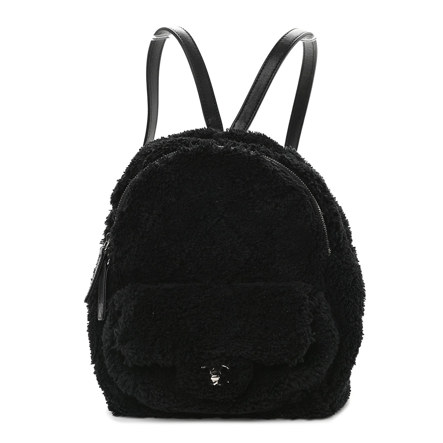 Chanel Mixed Fibers Lambskin Calfskin Quilted CC Tender Backpack Black 1 of 9