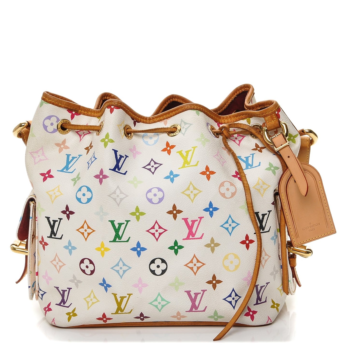 Monogram Multicolor Petit Noe White
