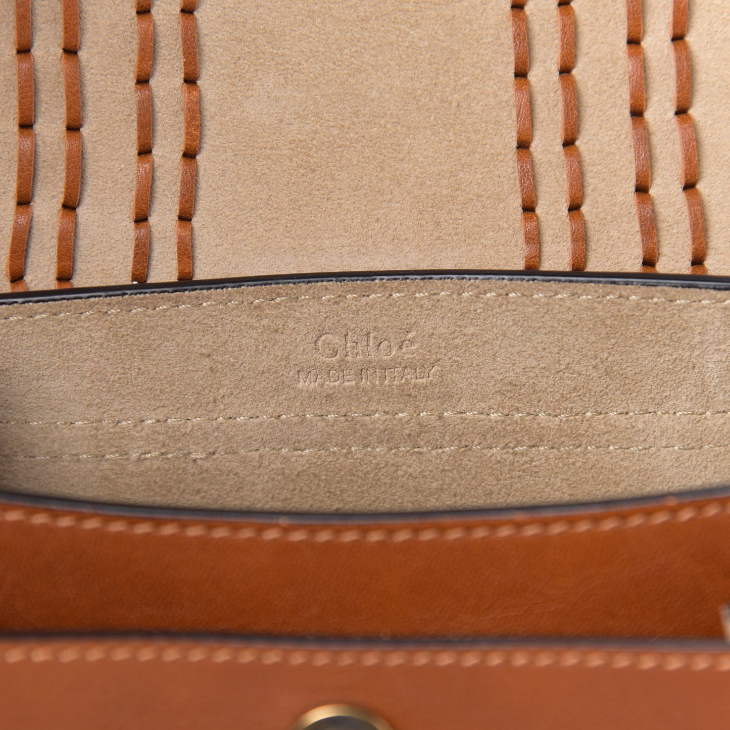 Calfskin Mini Hudson Shoulder Bag Caramel