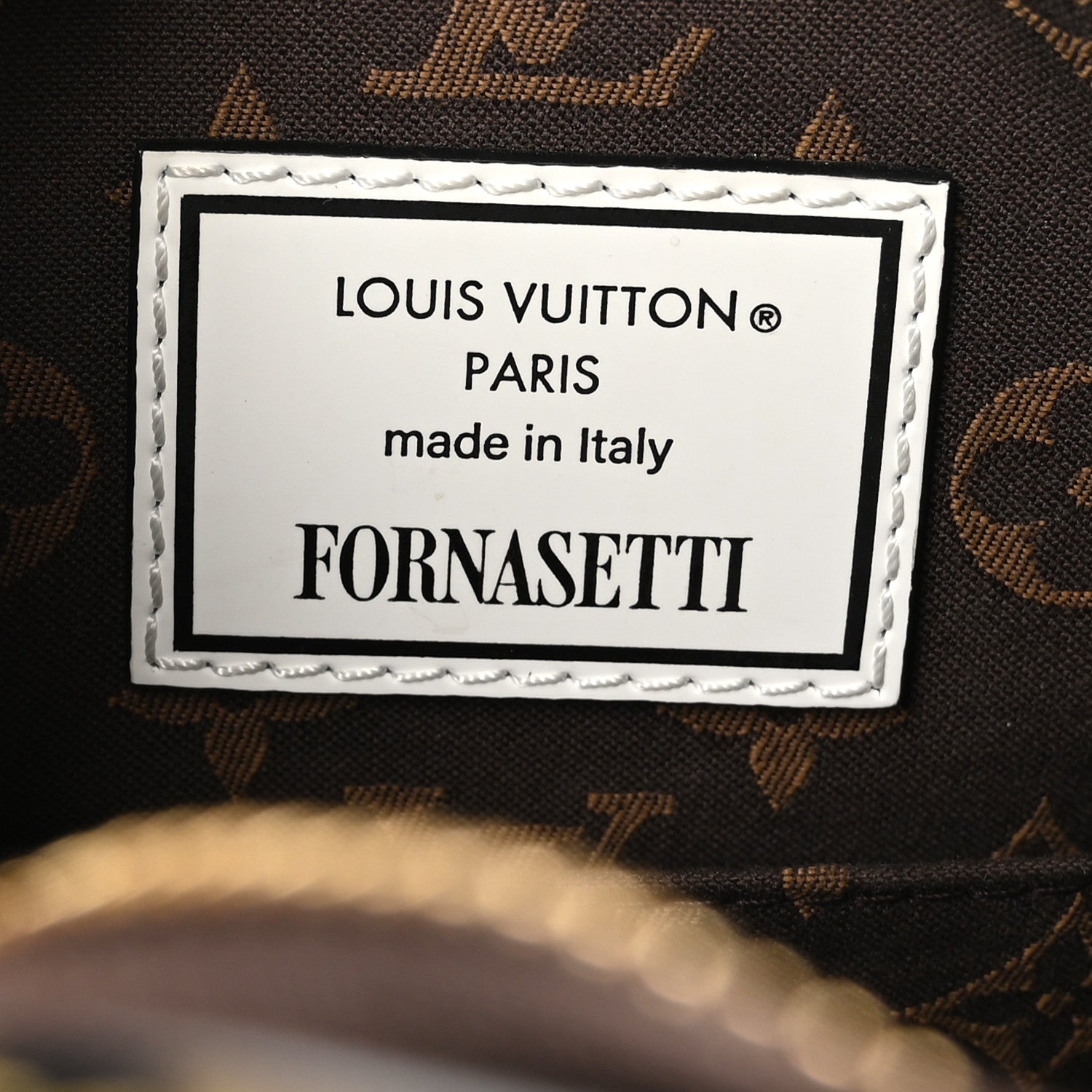 Louis Vuitton X FORNASETTI Calfskin Fornasetti Speedy Bandouliere 25 Gold 6 of 9