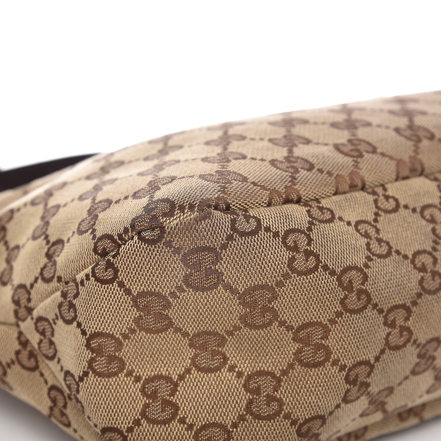 Monogram Medium Horsebit Chain Hobo Dark Brown