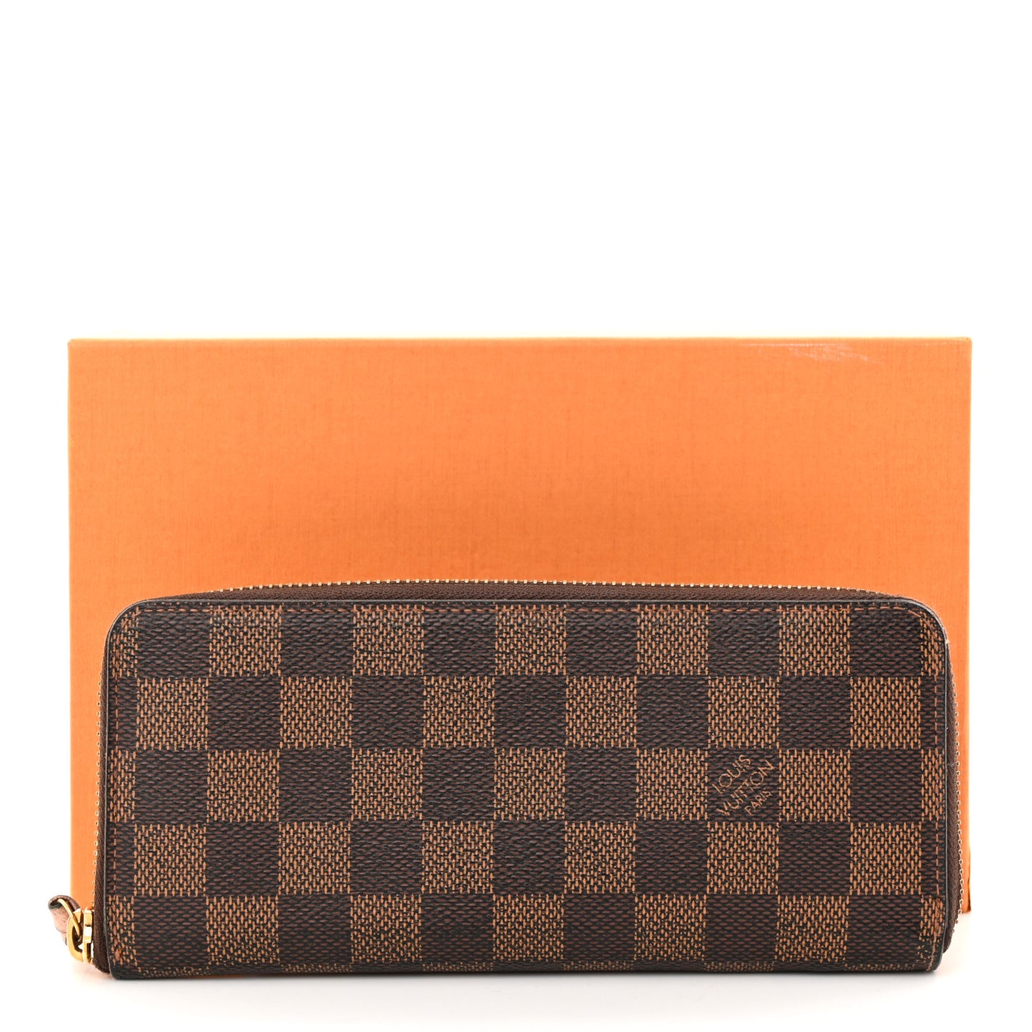 Damier Ebene Clemence Wallet Rose Ballerine
