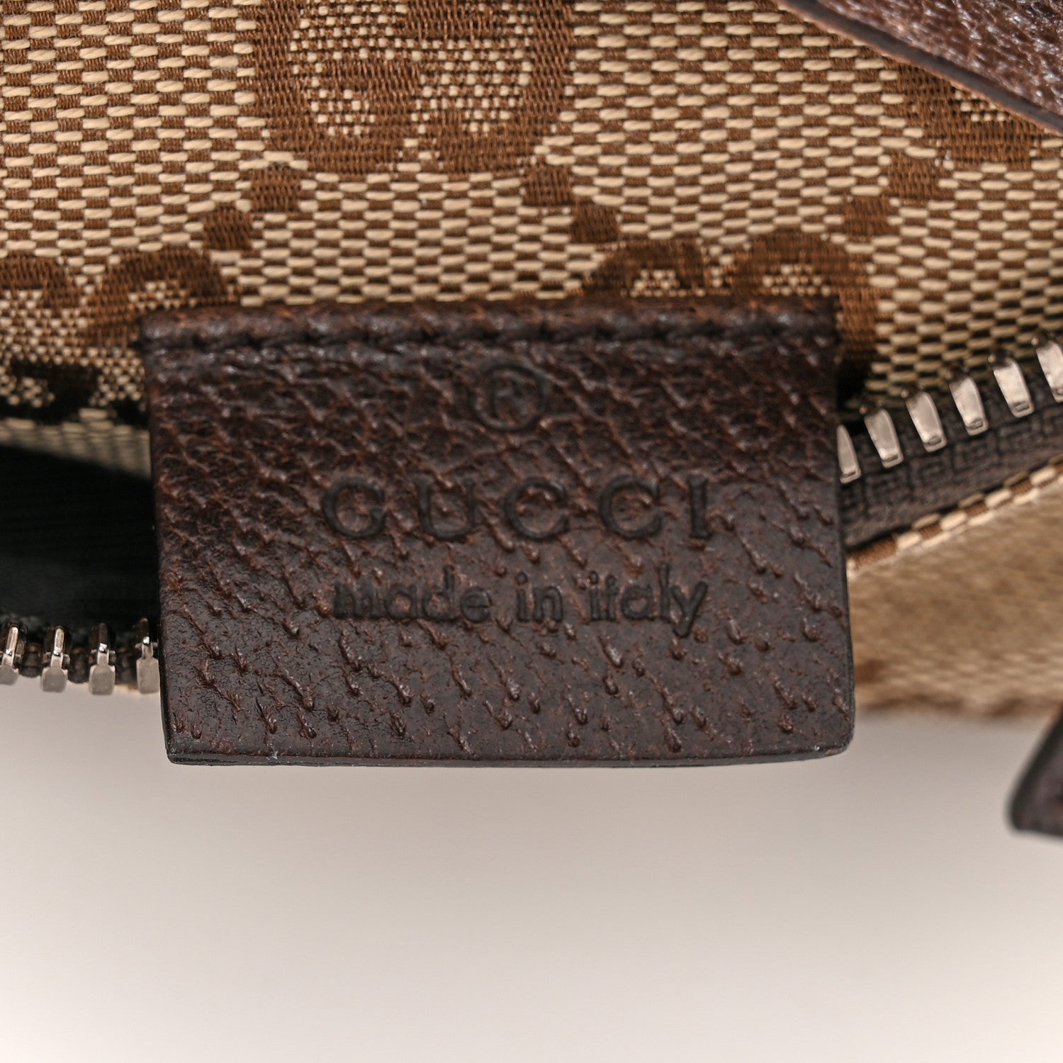 Gucci GG Monogram Double Pocket Belt Bag Dark Brown 6 of 10